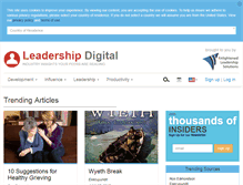 Tablet Screenshot of leadershipdigital.com